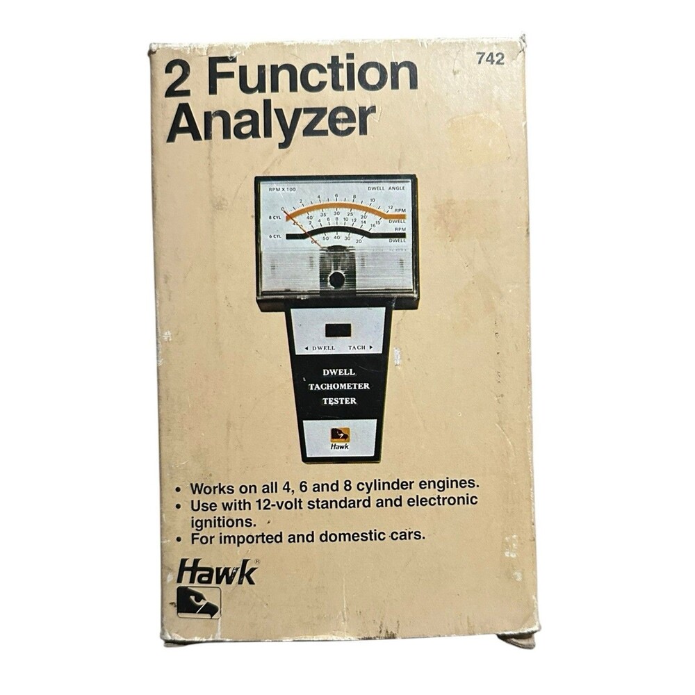 Vintage Hawk 2 Function Analyzer #742 Dwell-Tachometer